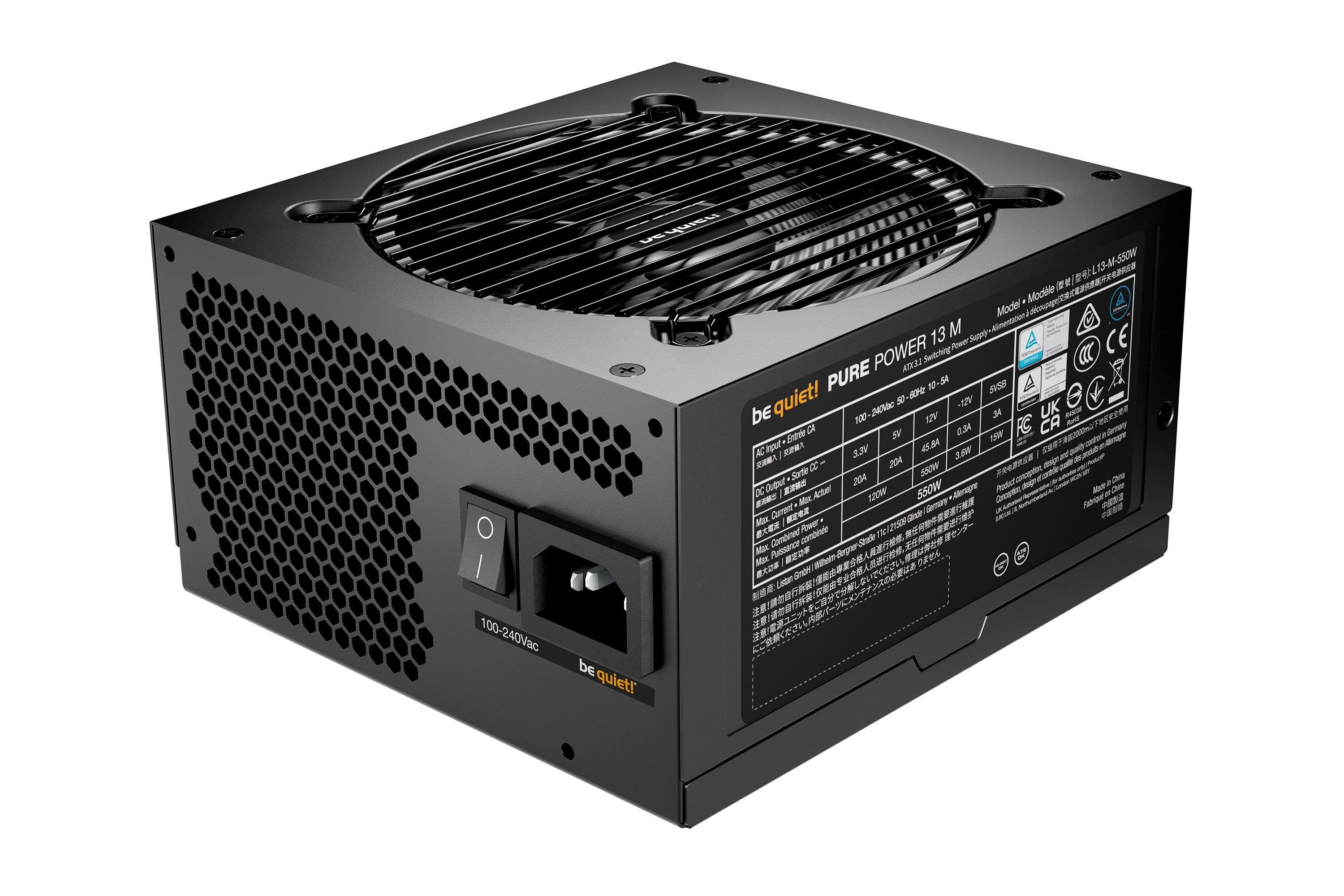 PURE POWER 13 M 550W 80PLUS GOLD POWER SUPPLY