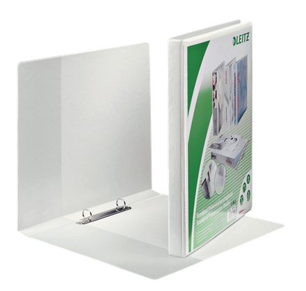 LEITZ Präsentationsringbücher 2-Ringe weiß 2,9 cm DIN A4, 6 St.