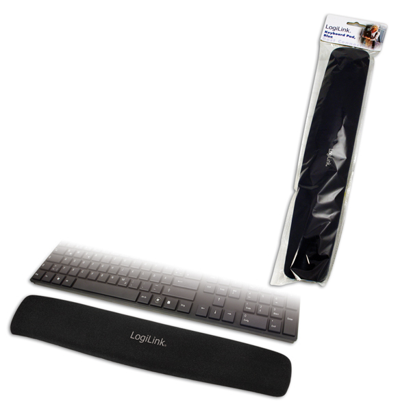 Logilink Handballenauflage Tastatur schwarz Gel