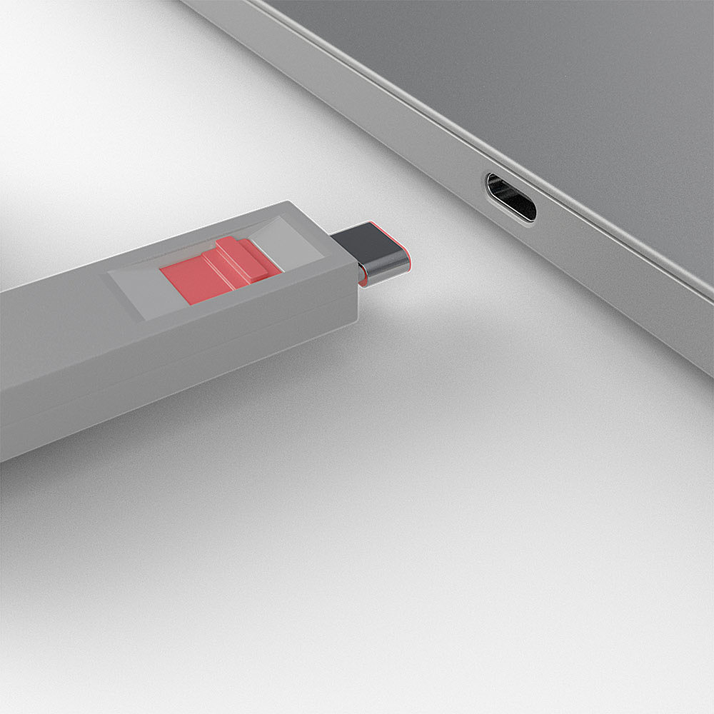 USB Typ C Port Schlüssel mit 4 Schlössern, Schloss