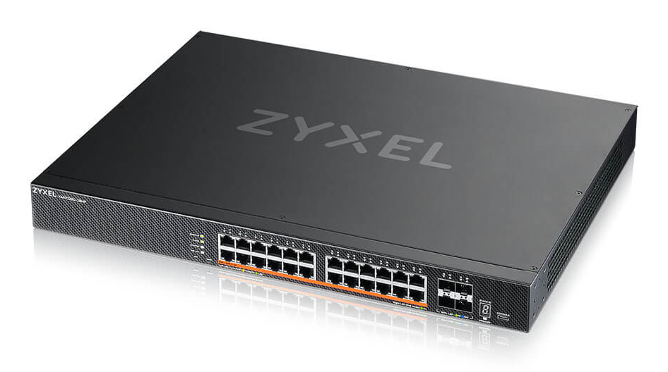 ZYXEL XMG2230-28HP 28-Port Layer 3 Access Switch PoE++ AC 700W DC 1440W 24 x 2.5G MultiGig 4 x 10G SFP+ Uplink inkl. 1 Jahr