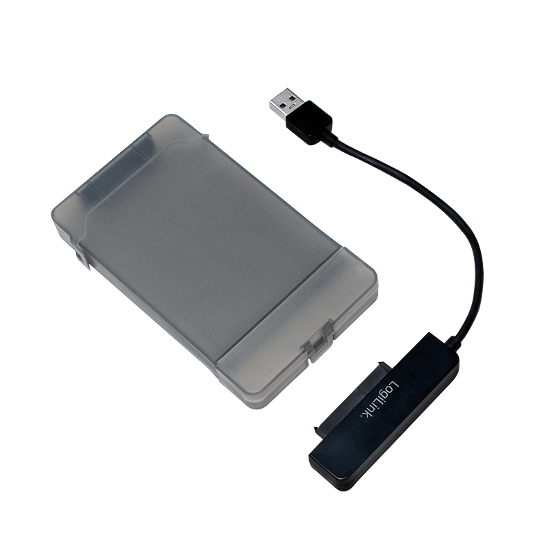 Logilink Adapter USB 3.0 auf 2,5 SATA mit Schutzhülle,schw.