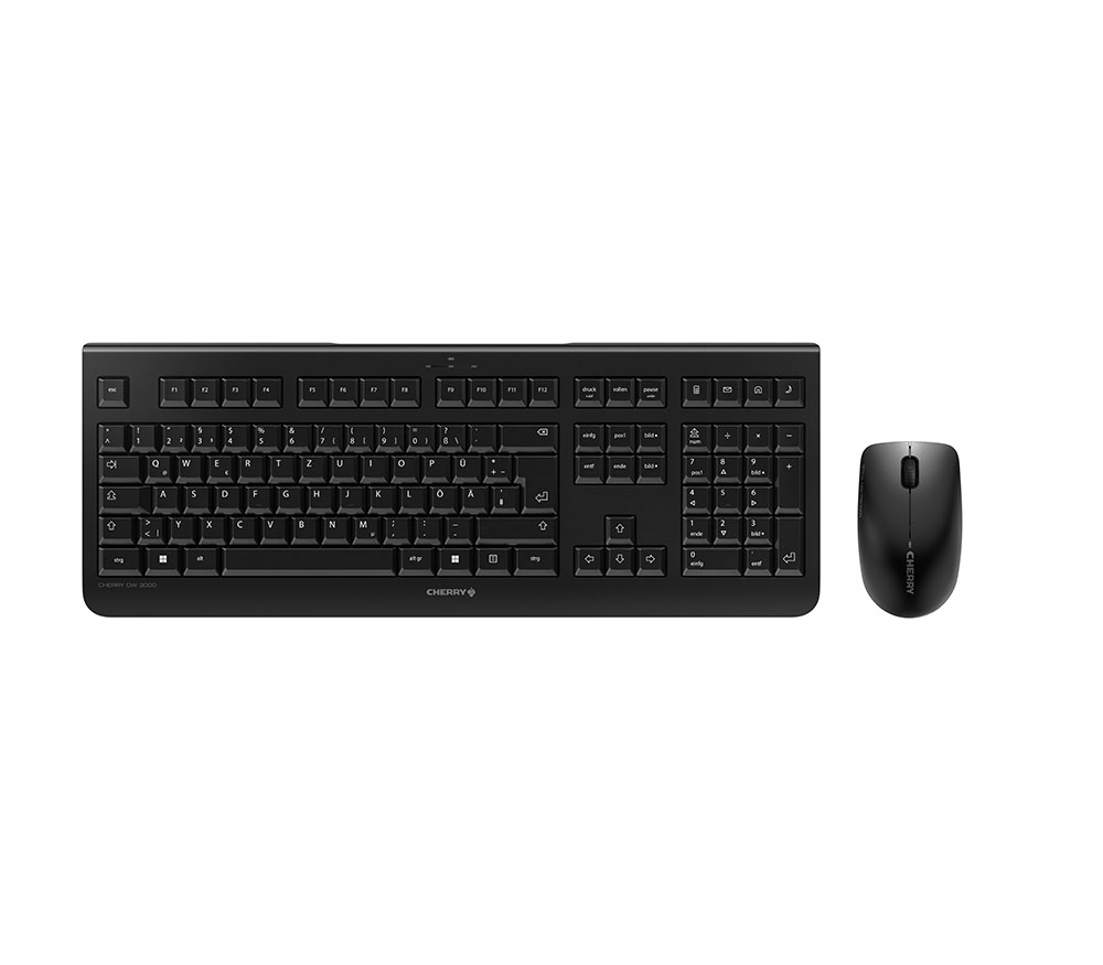 CHERRY DW3000 Wireless Maus&Tastatur DE schwarz