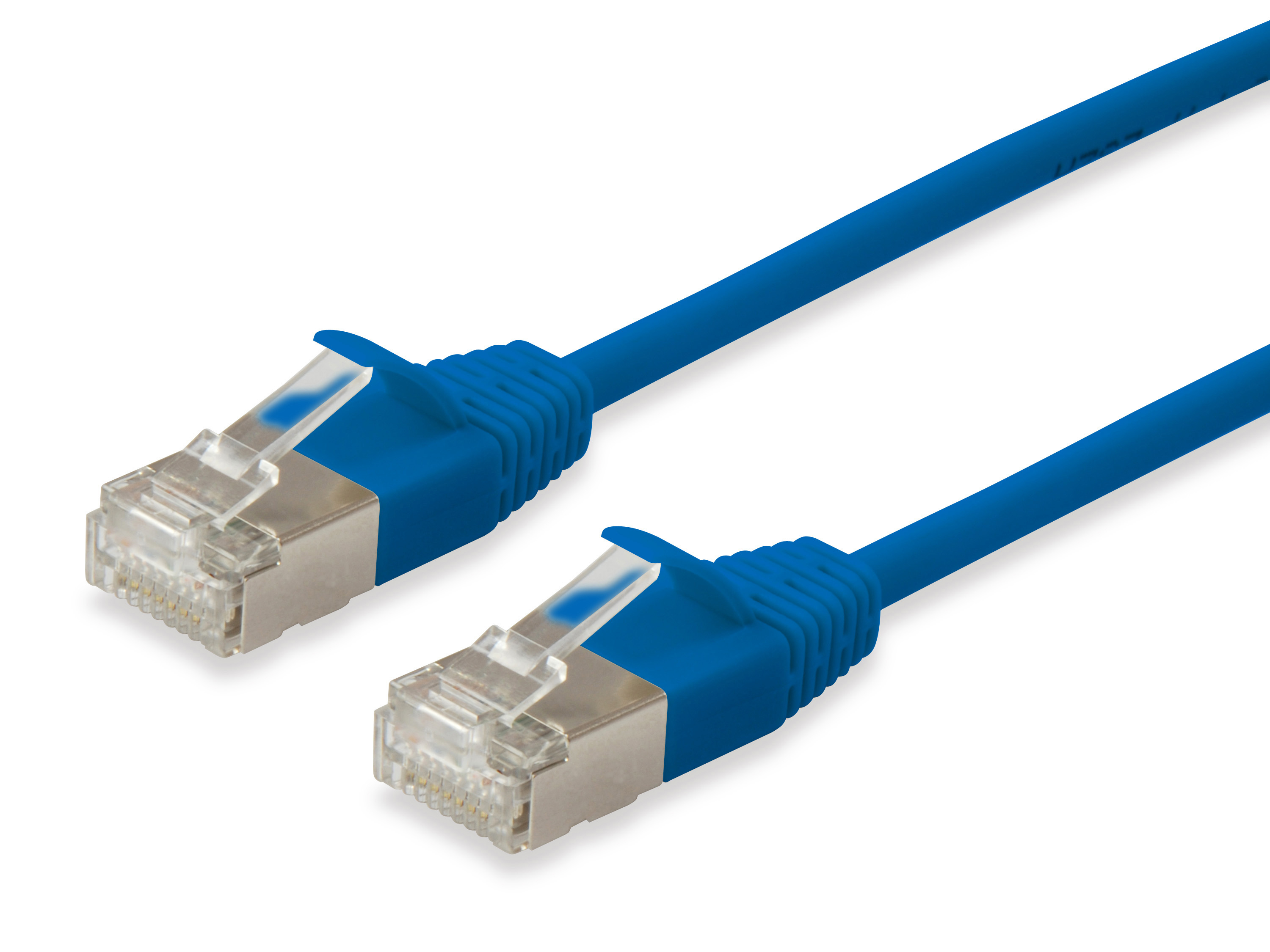 Equip Patchkabel Cat6A SlimFlex F/FTP 0.25m blau LSZH 2xRJ45 Polybeutel