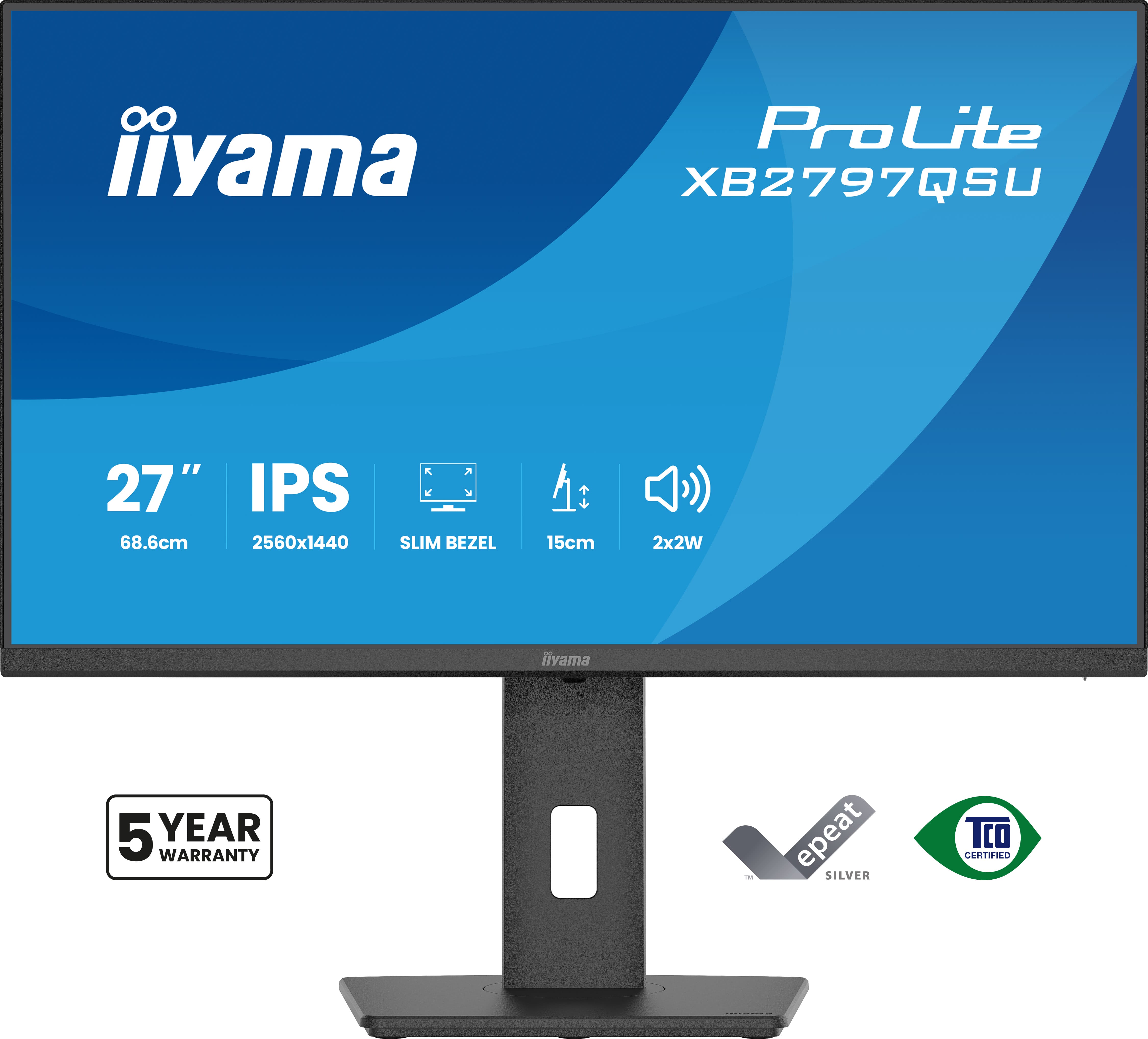 IIYAMA 68.6cm (27) XB2797QSU-B1 16:9 2xHDMI+DP+2xUSB-C