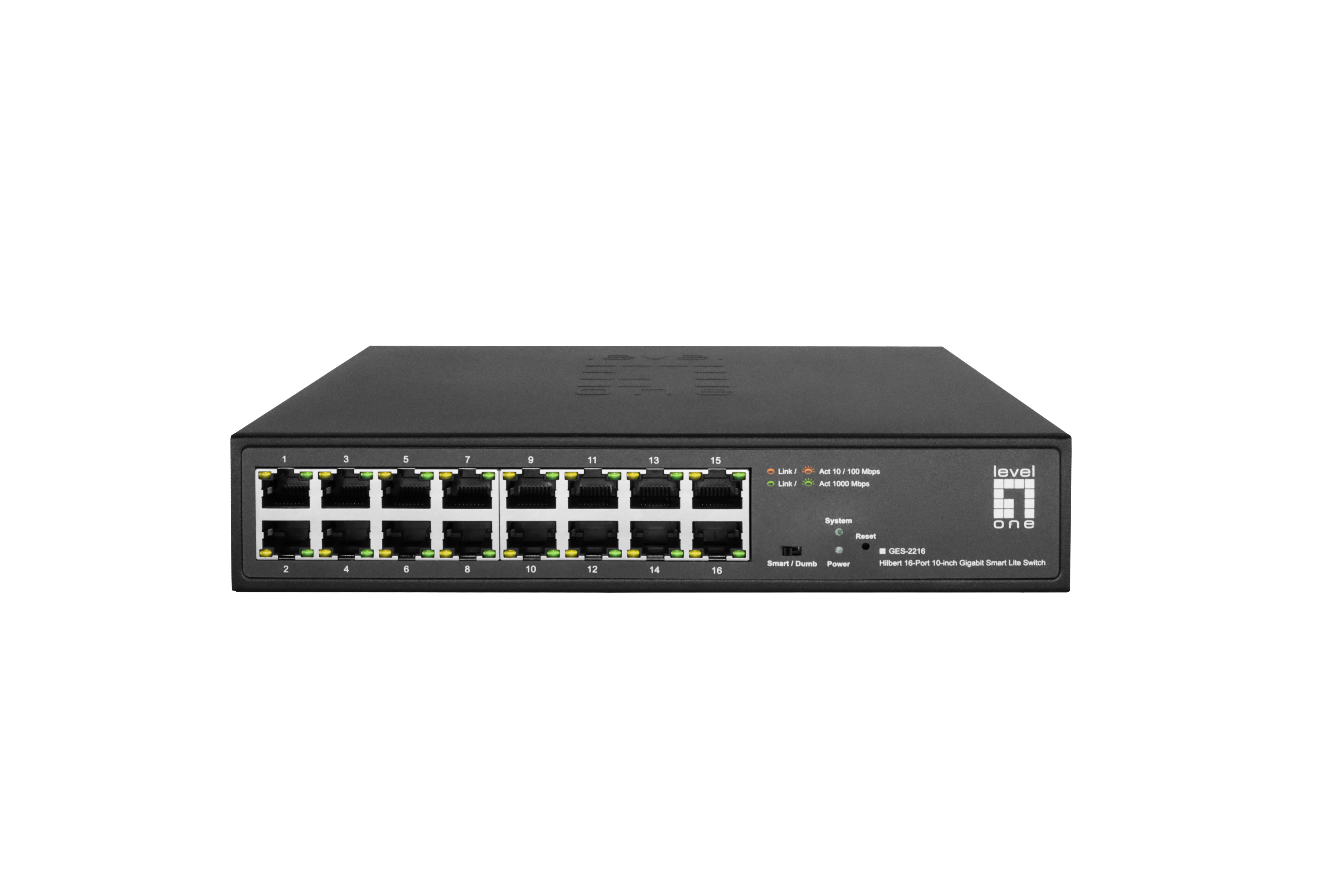 LevelOne Switch 16xGE 10 Hilbert SL managed