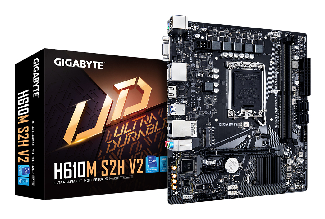GIGABYTE H610M S2H V2 LGA1700 2xDDR5 4xSATA 1xM.2