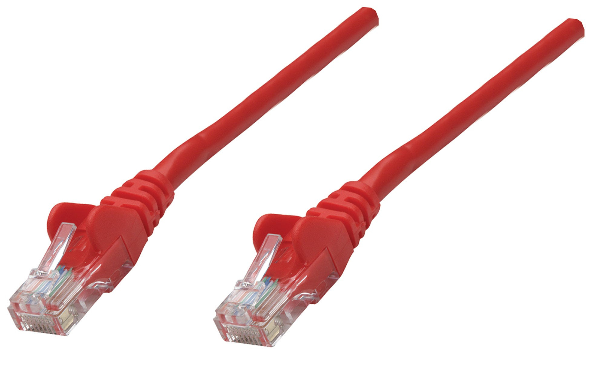INTELLINET Patchkabel Cat6A CU S/FTP LSZH 0.25m rot