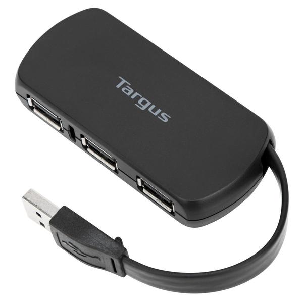 4 PORT USB 2.0 HUB BLACK .