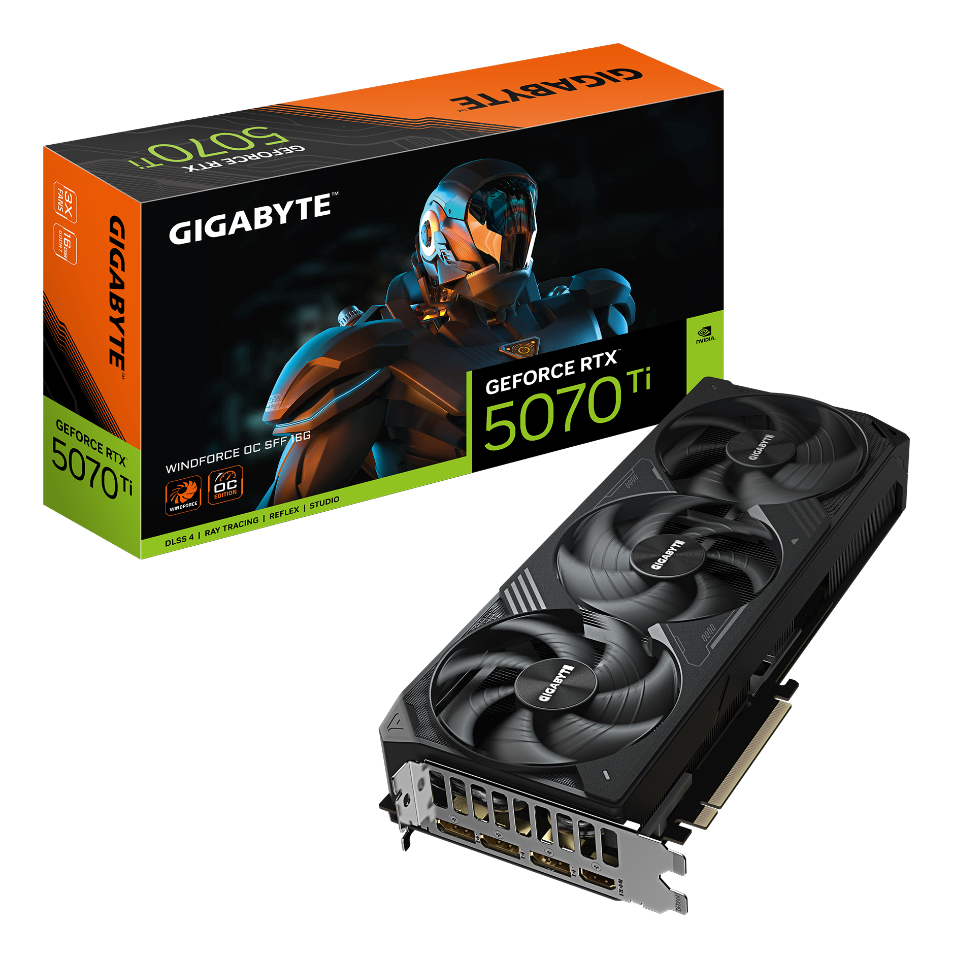 GeForce RTX 5070 Ti WINDFORCE OC SFF 16G, Grafikkarte