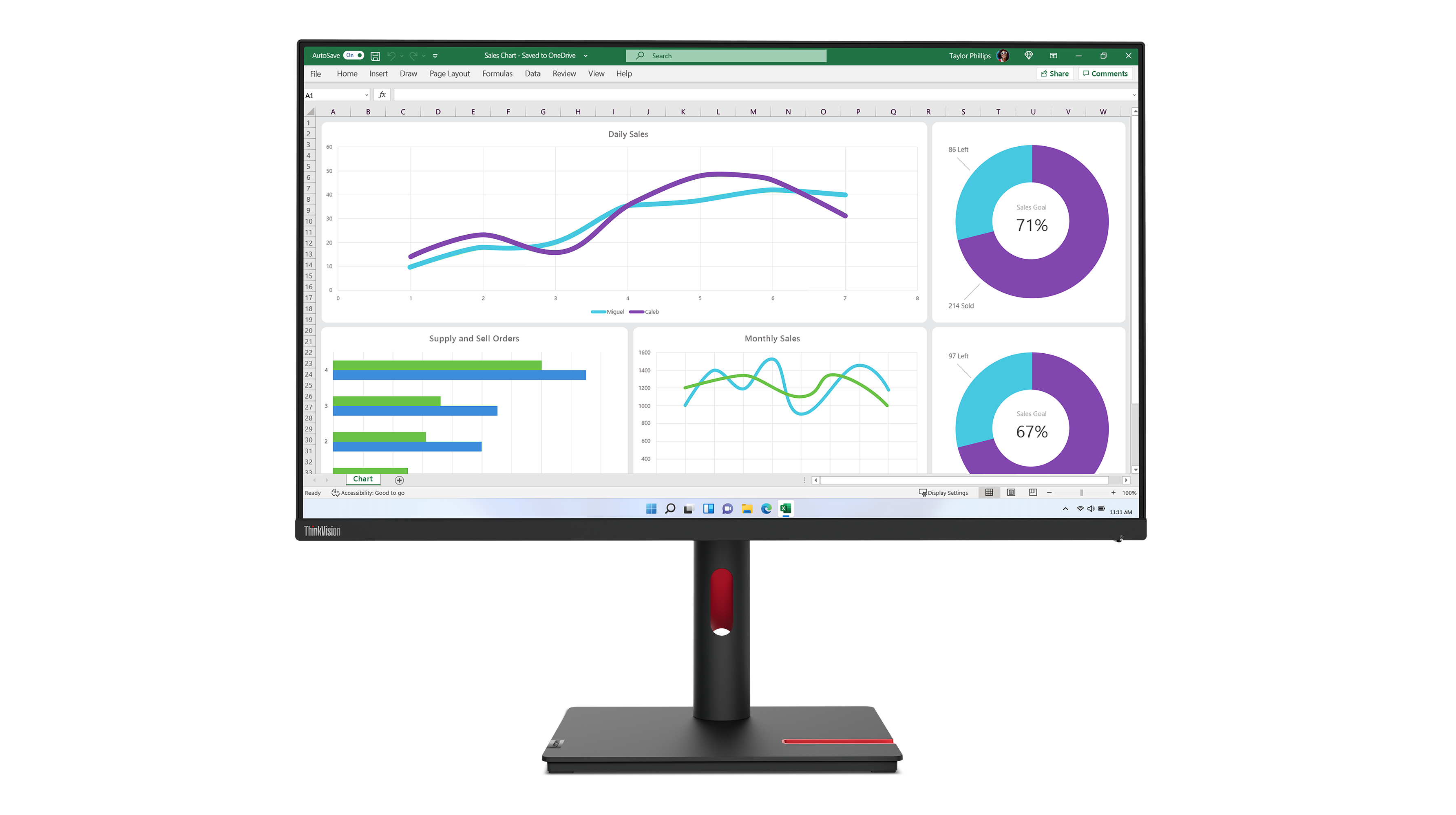 T32H-30 31.5 2K QHD IPS 350CD/M 16:9 USB-C T/S/L/P