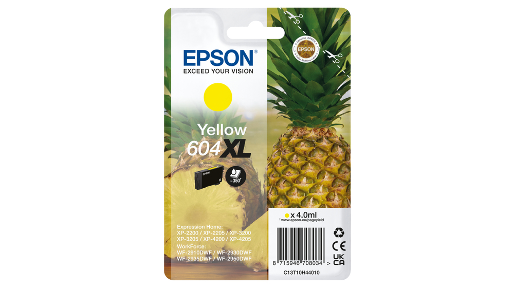 EPSON 604XL/T10H44 (Ananas) gelb Druckerpatrone