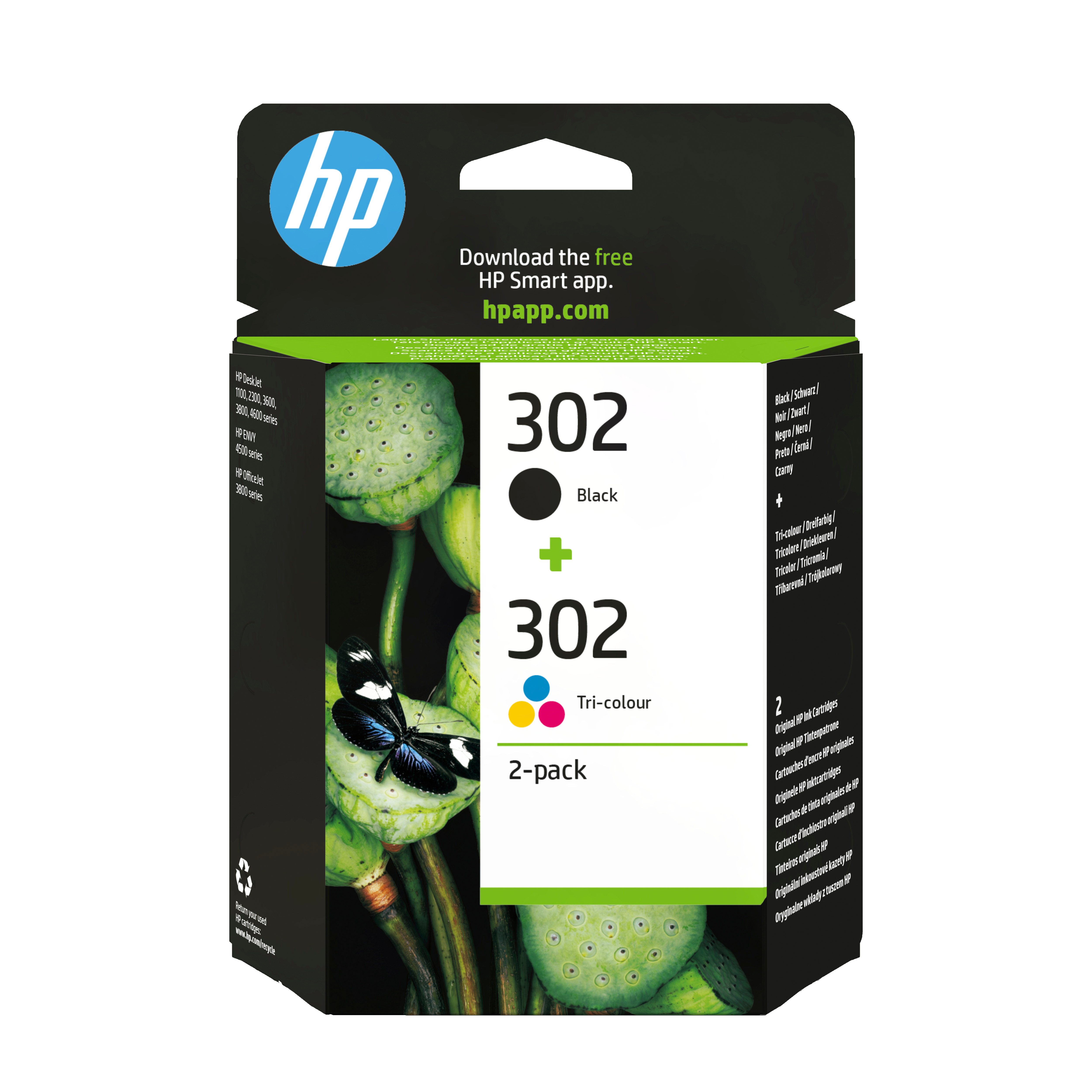 HP 302 Schwarz+Dreifarbig Tintenpatrone BLISTER
