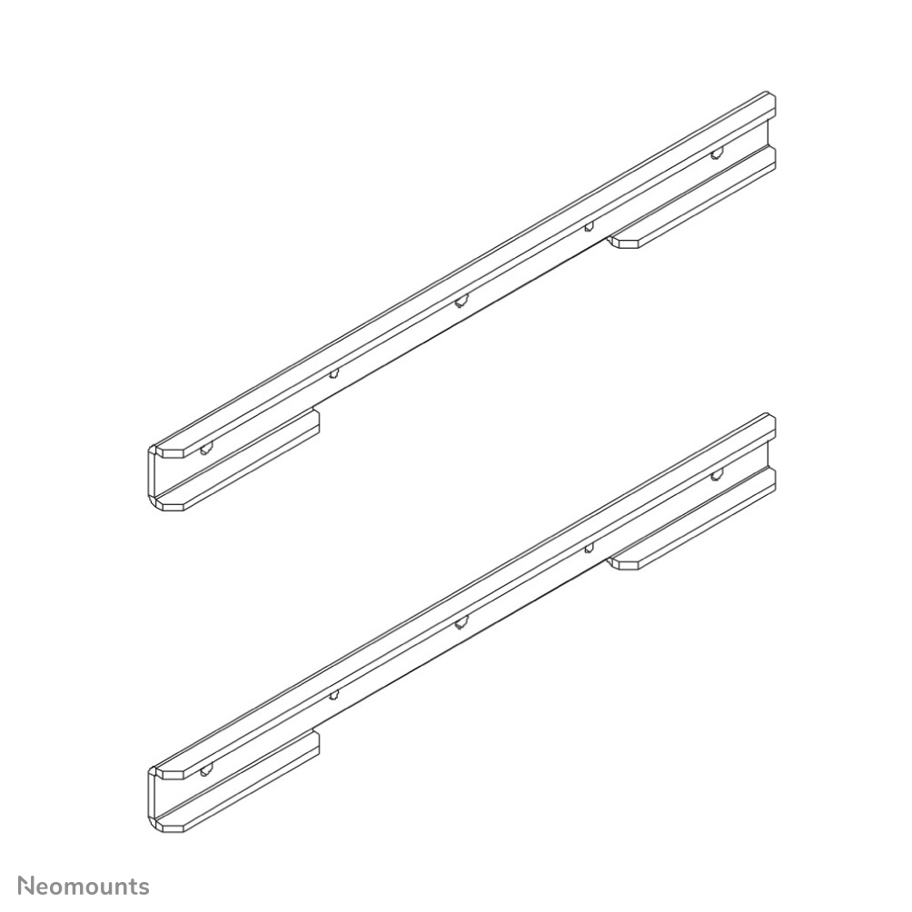 NEOMOUNTS FPMA-VESA120 VESA Adapter Plate für Mount 100x100mm mit Screen bis 32Zoll VESA 100x200mm silber