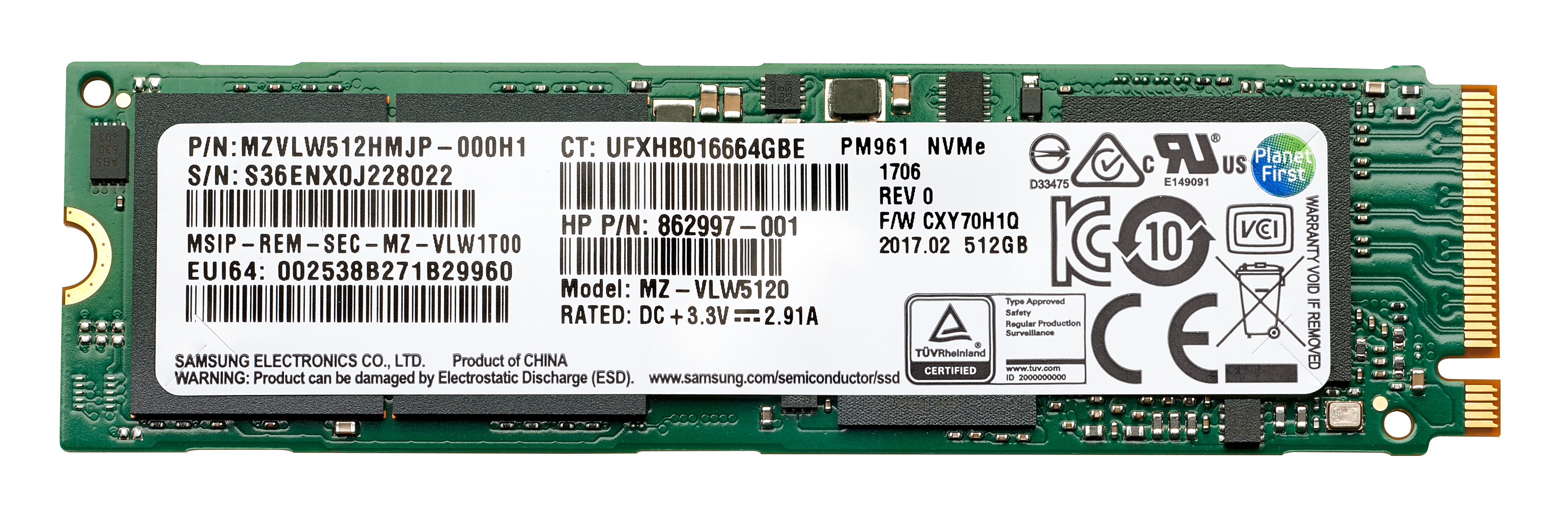 1TB PCIE NVME TLC SSD .