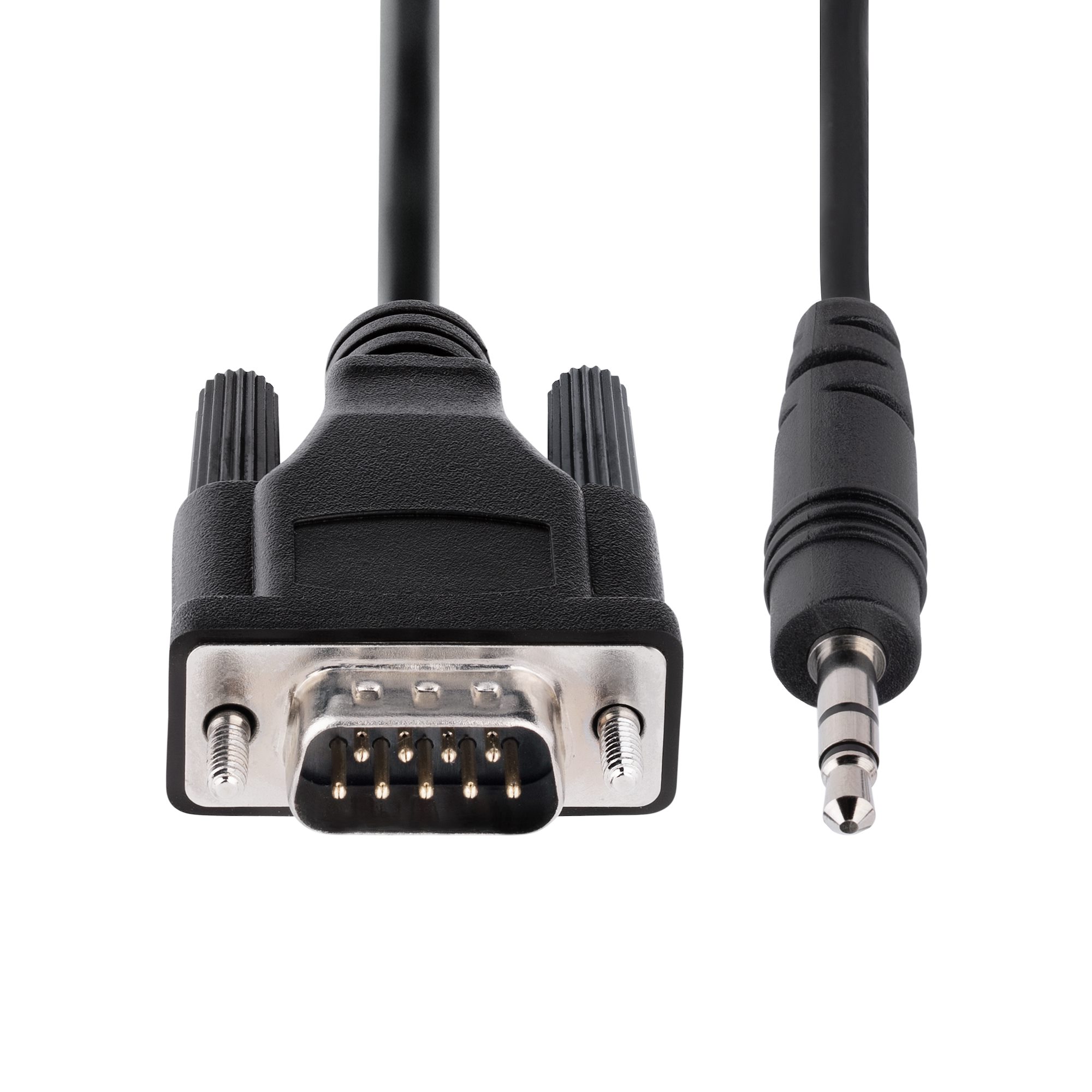 StarTech.com 1 m DB9 auf 3.5 mm Kabel Schwarz