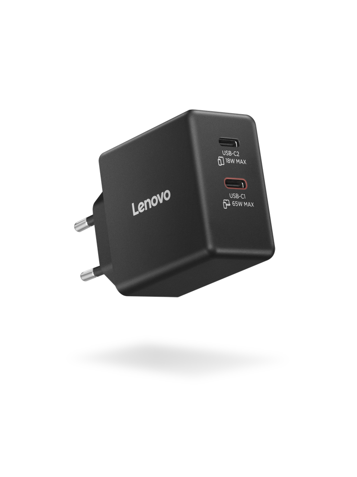 Lenovo Dual USB-C 65W GaN Charger