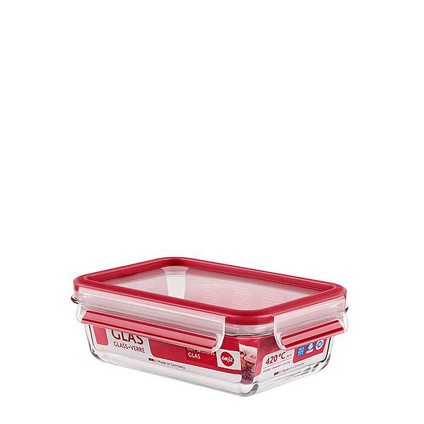 emsa Frischhaltedose CLIP & CLOSE 6,8 cm hoch transparent 0,7 l, 1 St.