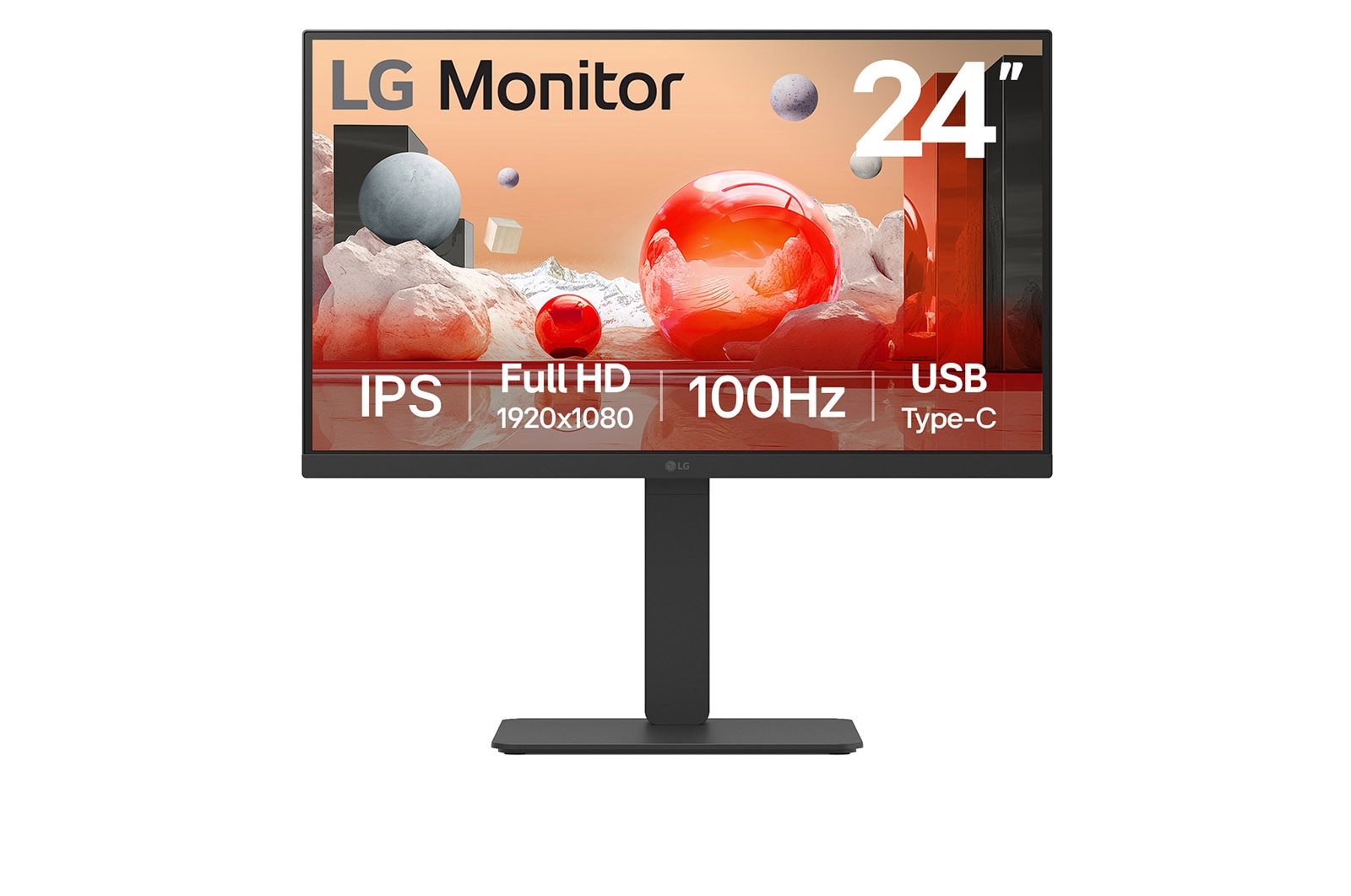 LG 24BA750-B.AEU 60,4cm 23,8Zoll IPS Monitor 1920x1080 16:9 HDMI DP Black