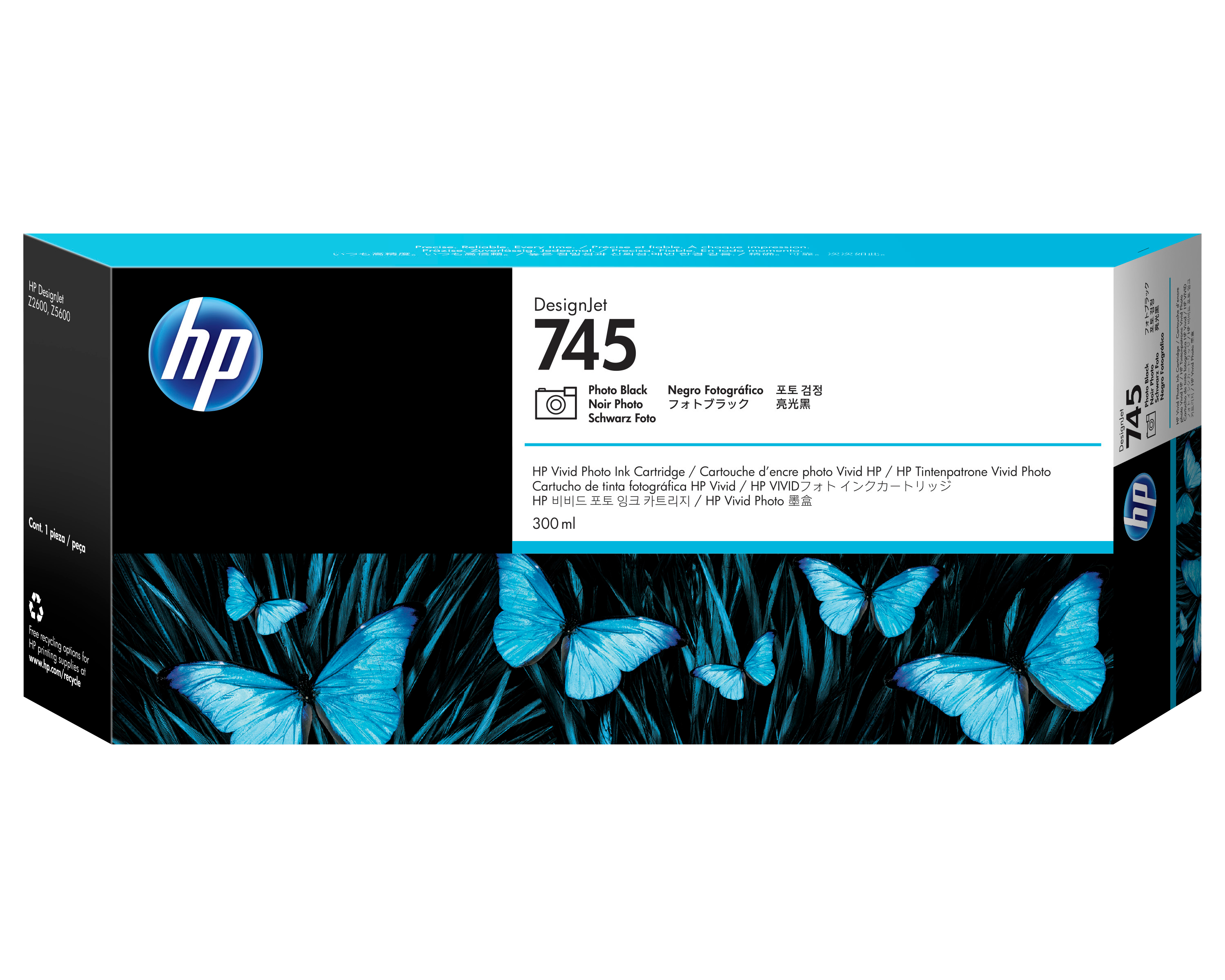 HP 745 Tintenpatrone Fotoschwarz 300 ml