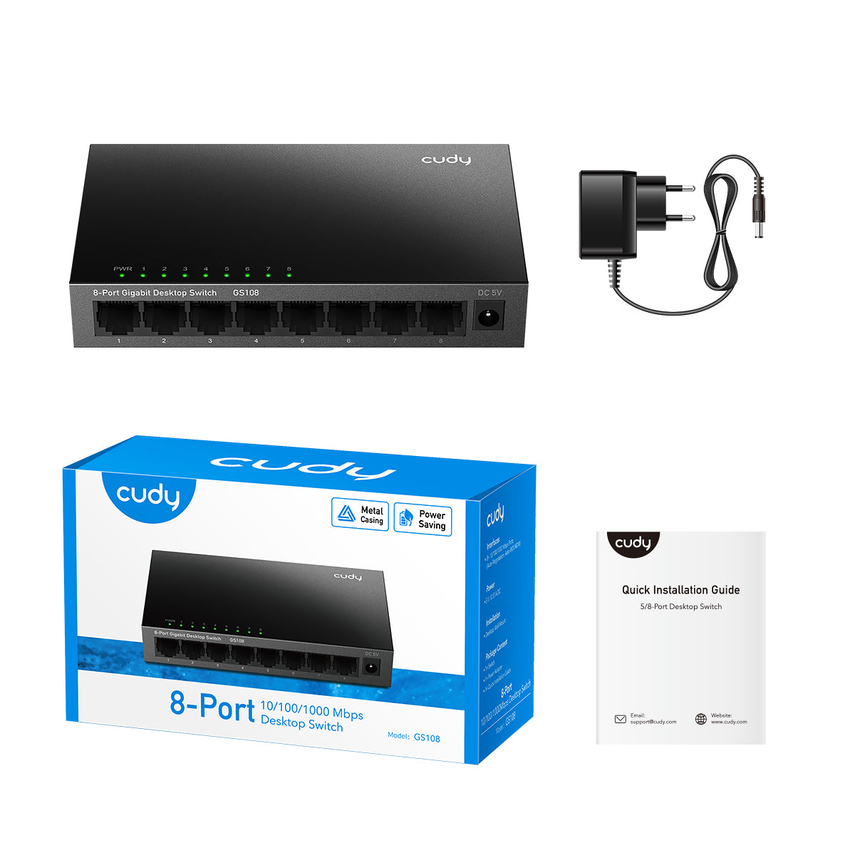 Cudy 8-Port Gigabit Metal Switch