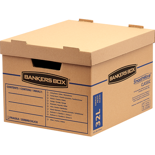 Bankers Box Umzugskartons SmoothMove Umzugsbox, 10 St.