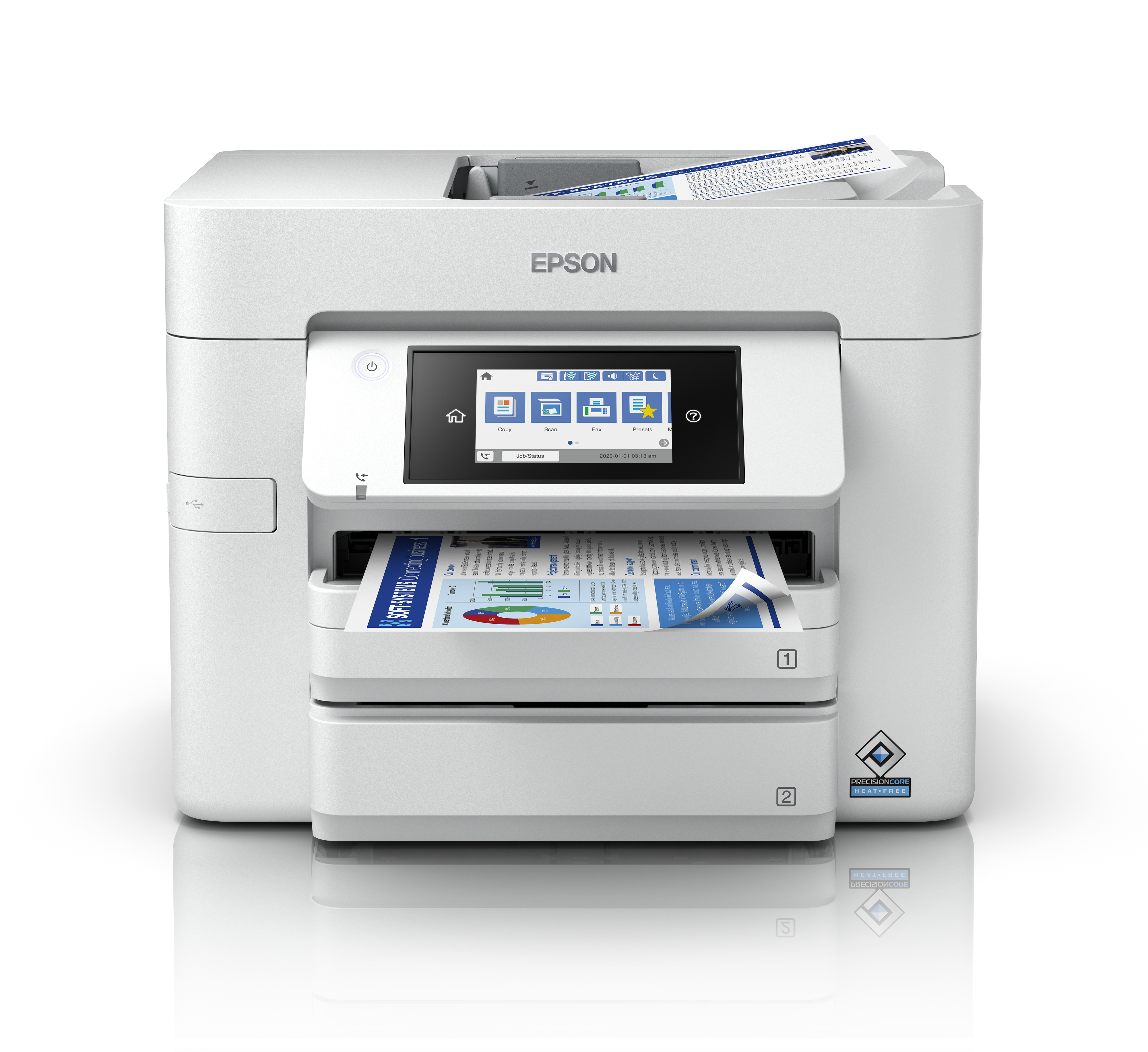EPSON WorkForce Pro WF-C4810DTWF MFP colour ink-jet A4 36ppm print 500 sheets USB 2.0 LAN Wi-Fi USB host