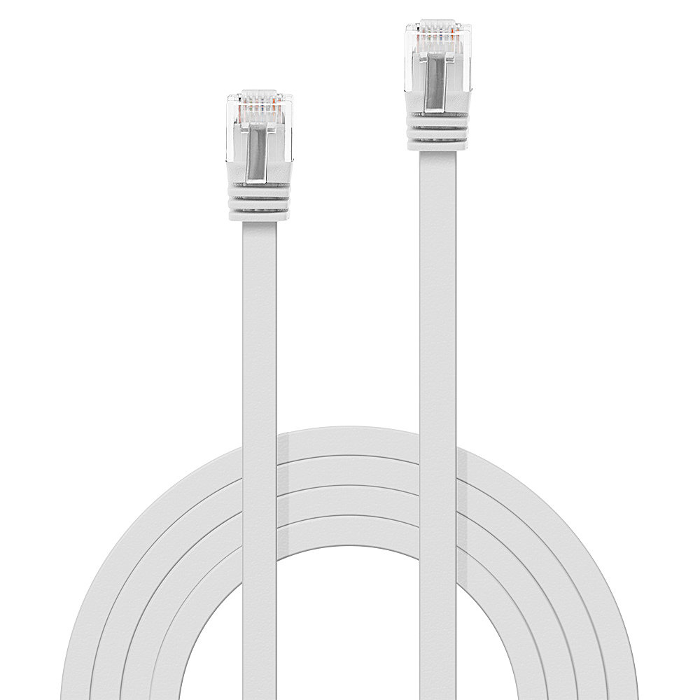 LINDY Patchkabel Cat6 Flachband ungeschirmt weiß 3.00m