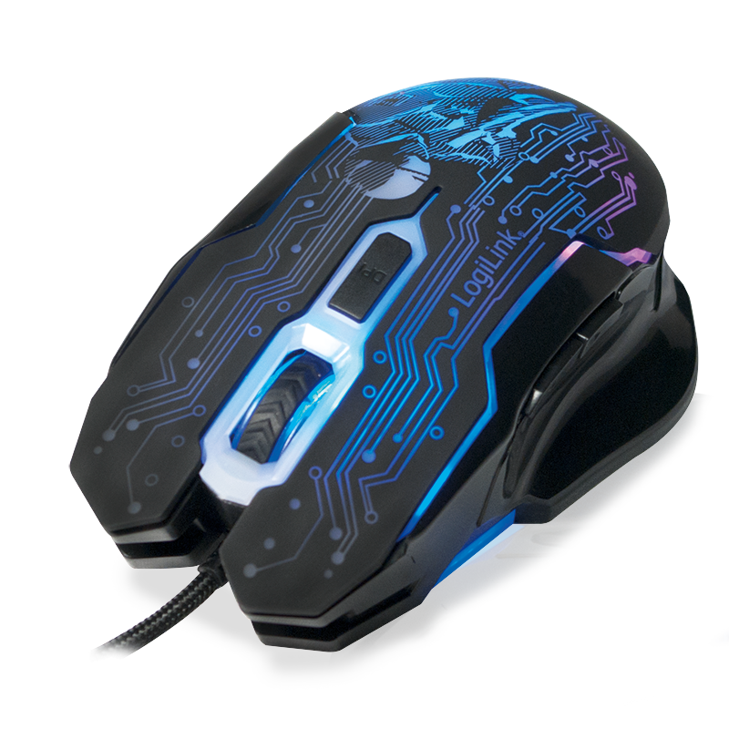 Logilink Gaming Maus, USB, 6-button, 2400dpi