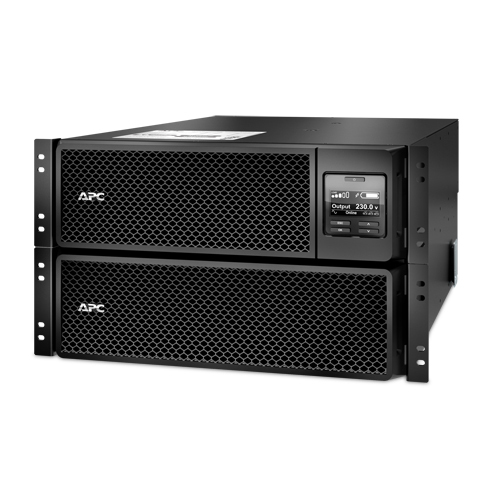 APC Smart-UPS SRT 8000VA RM UPS rack-mountable AC 230V 8000Watt 8000VA Ethernet 10/100 USB output connectors 14 6U Black