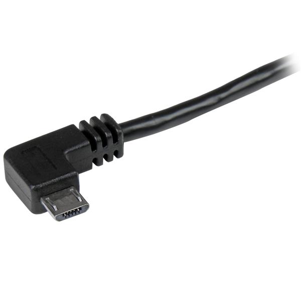 6FT RIGHT ANGLE MICRO-USB CBL M/M WITH RIGHT ANGLE CONNECTORS