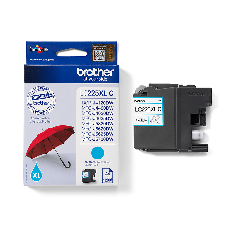 LC-225XLC INK CARTRIDGE CYAN 1200 PAGES ISO STANDARDS 24711