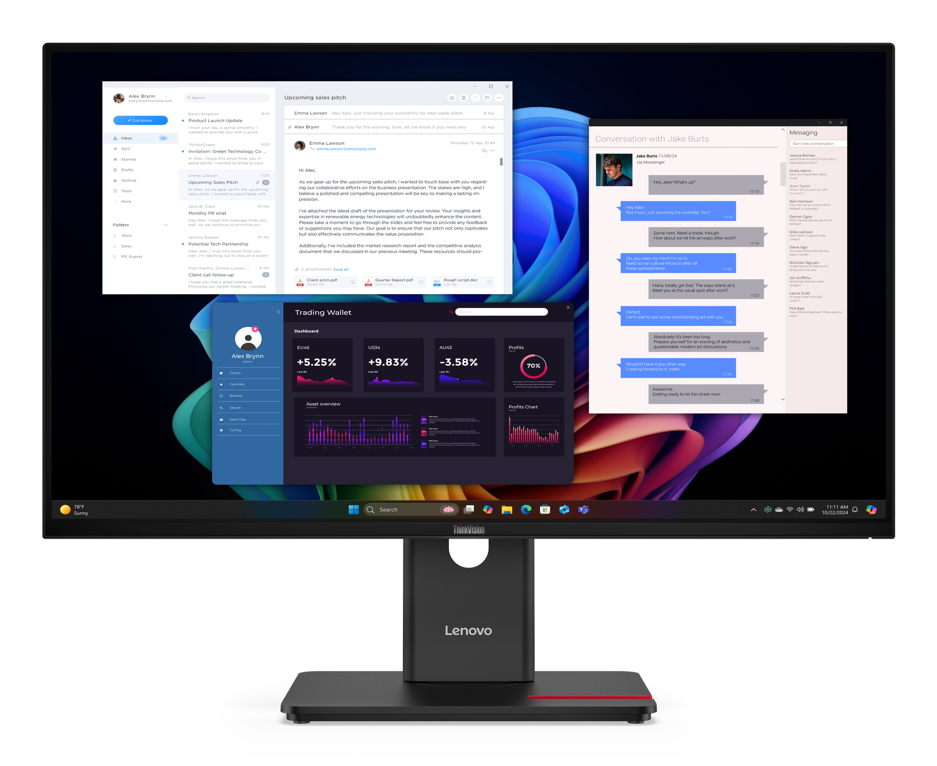 T27UD-40 27.0 4K UHD IPS 16:9 350CD/M L/T/P/S ENET USB-C