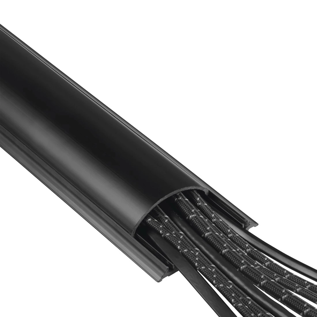 hama halbrund PVC Kabelkanal 100,0 cm schwarz