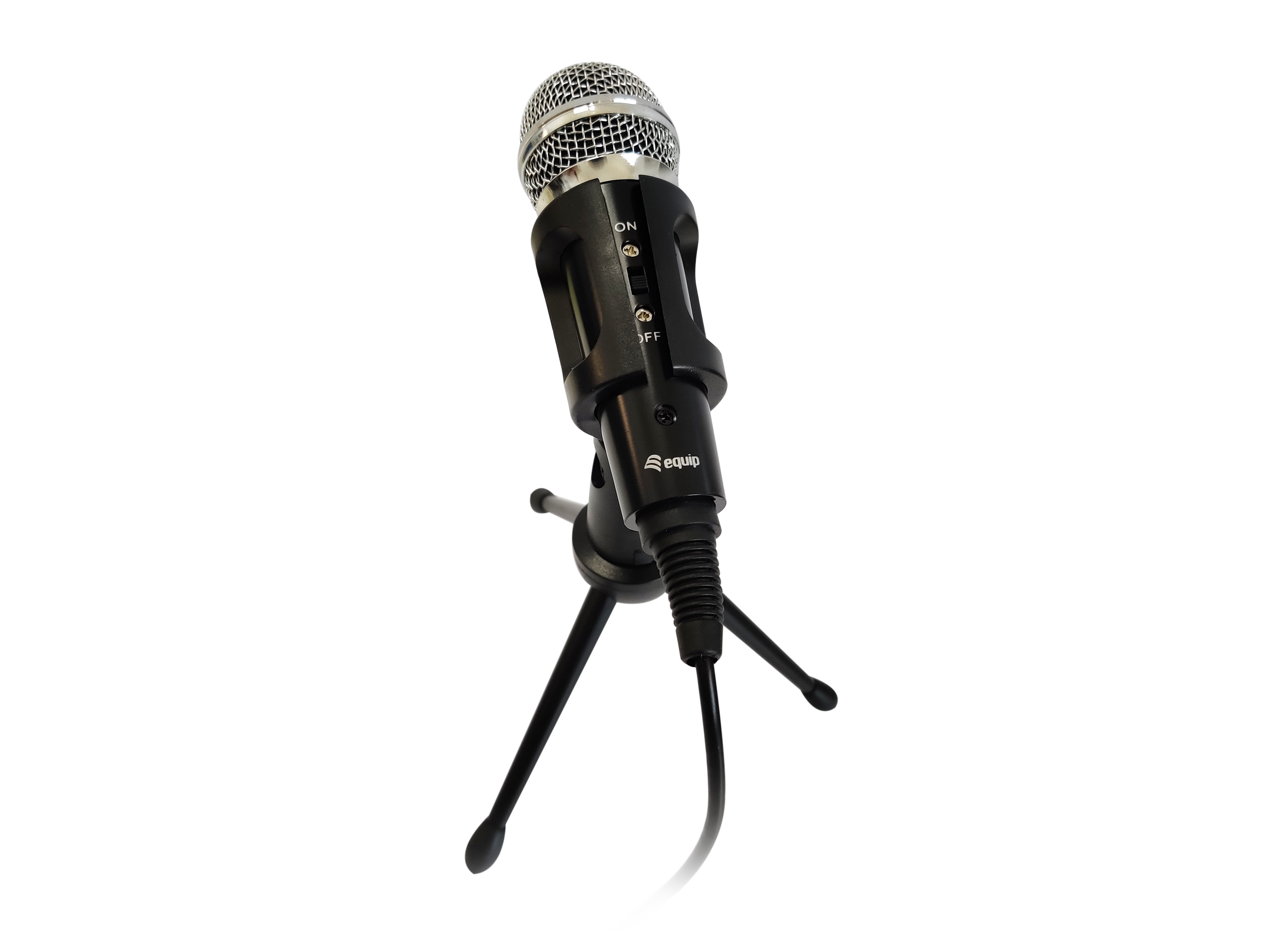Equip Tischmikrofon Mini-Stereo mit 3.5mm AUX 1.80m schwarz