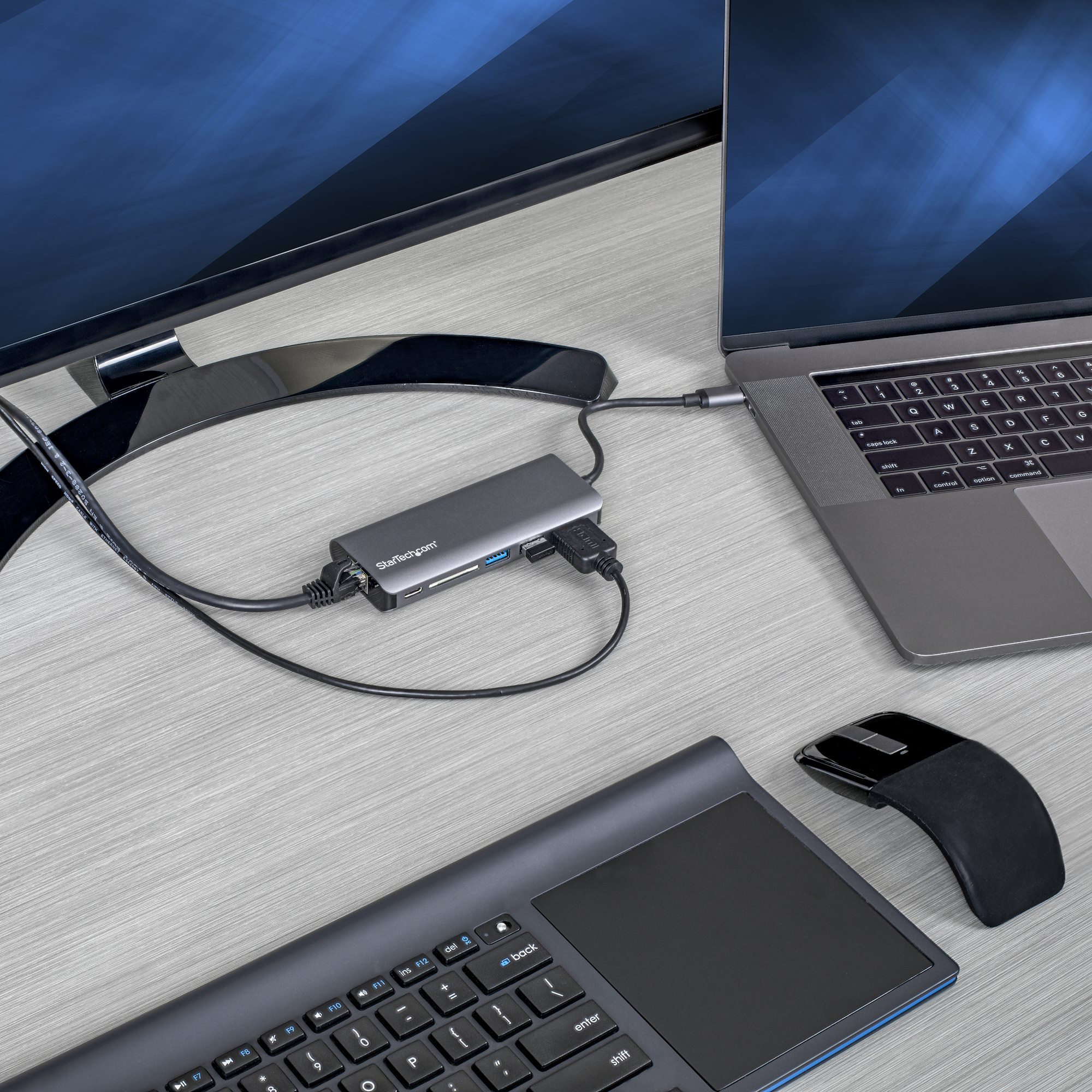 STARTECH.COM USB C Multiport Adapter with HDMI - 4K - Mac / Windows - SD - 2x USB-A - 1x USB-C - 60W PD 3.0 - USB C to USB 3.0 Hub