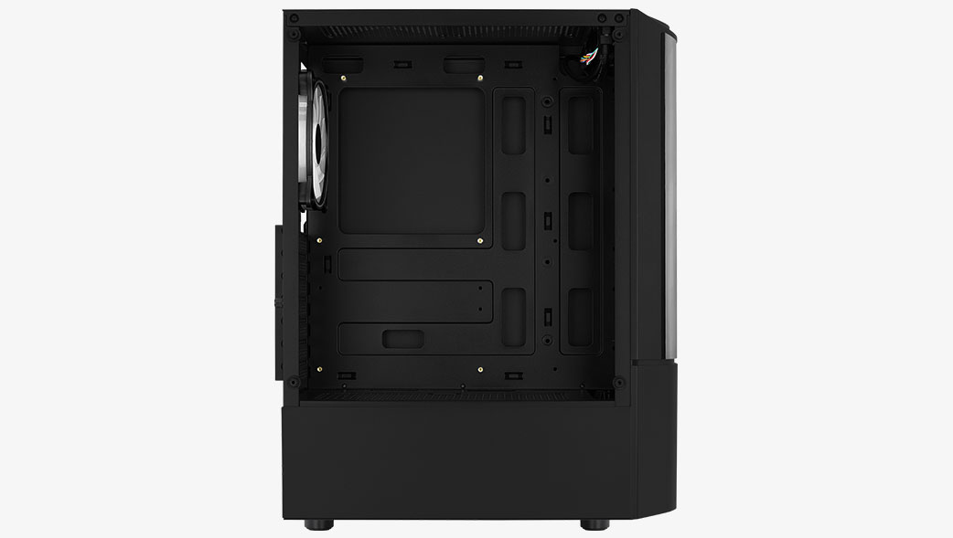 AeroCool Geh Midi Quantum v3 Black MicroATX/ATX/MiniITX