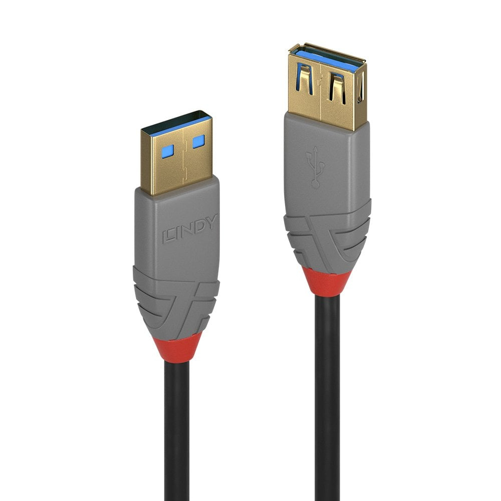 LINDY USB 3.0 Verlängerung Typ A/A Anthra Line M/F 1m