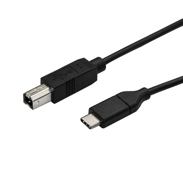 StarTech.com 3m USB-B zu USB-C Kabel USB 2.0 Schwarz