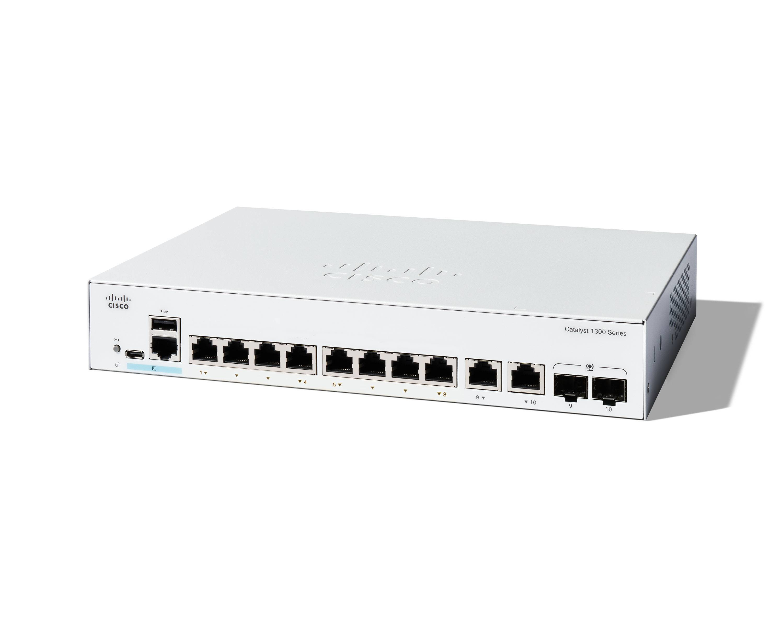 CATALYST 1300 8-PORT GE EXT PS 2X1G COMBO