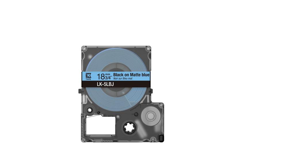 EPSON Schriftband LK LK-5LBJ C53S672081, 18 mm, schwarz auf blau, 1 St.