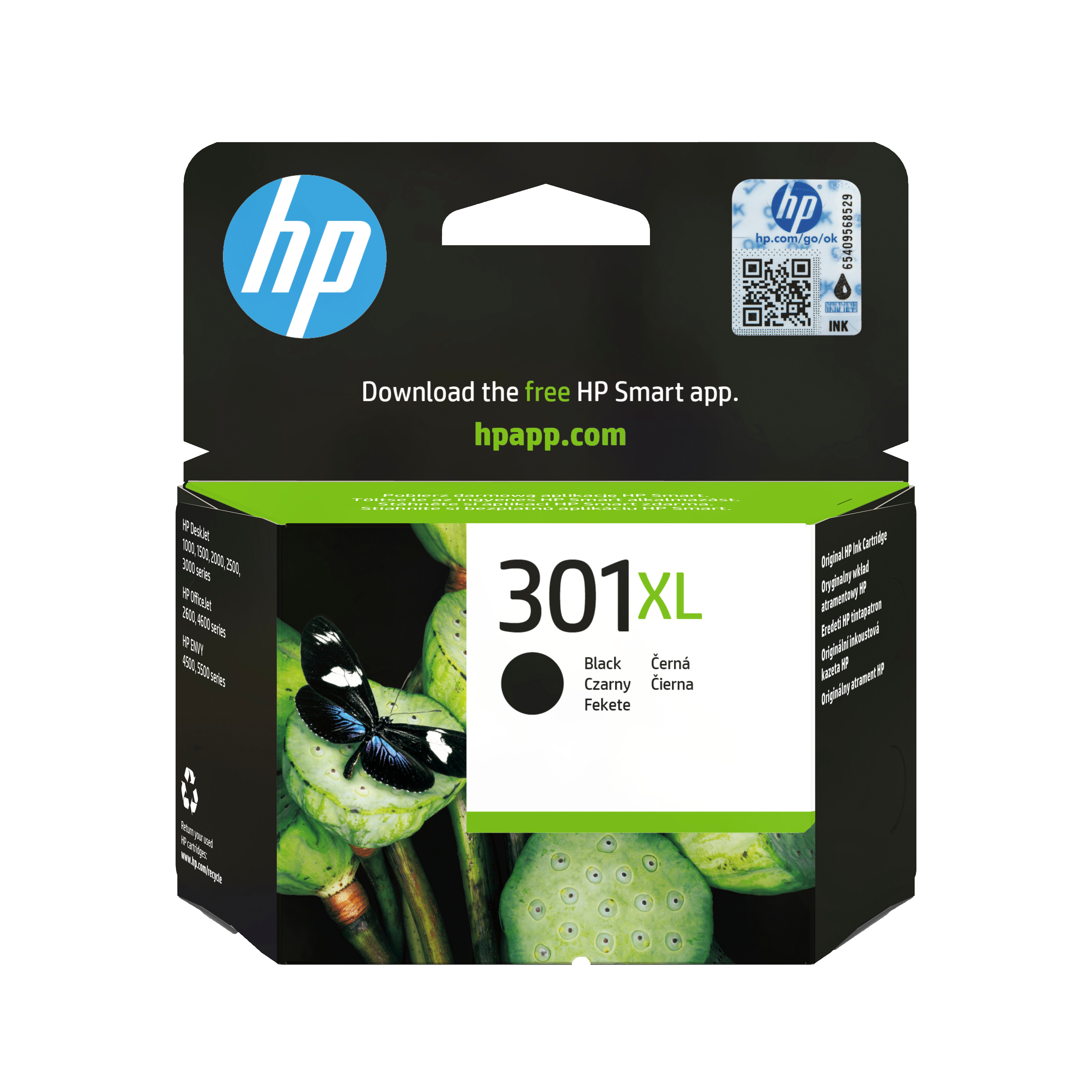 HP 301XL Schwarz Tintenpatrone 8ml