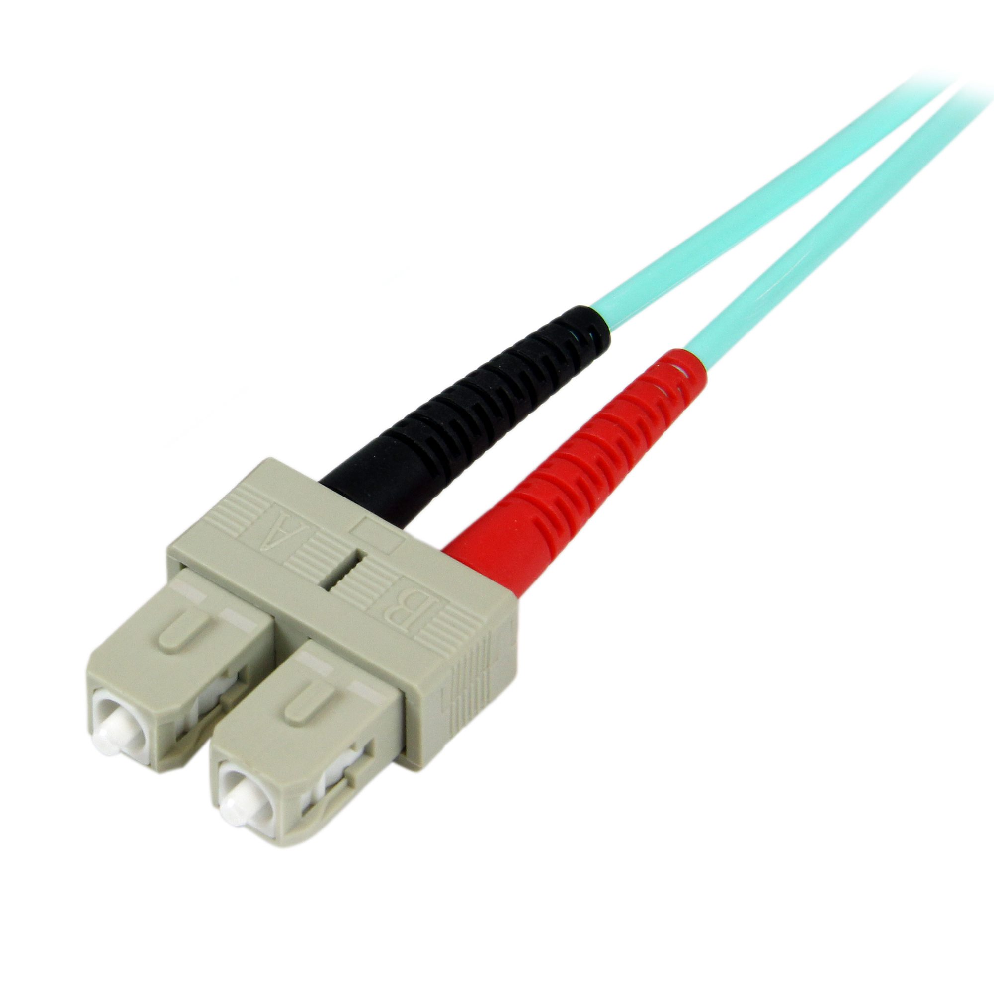 2M AQUA FIBER PATCH CABLE .