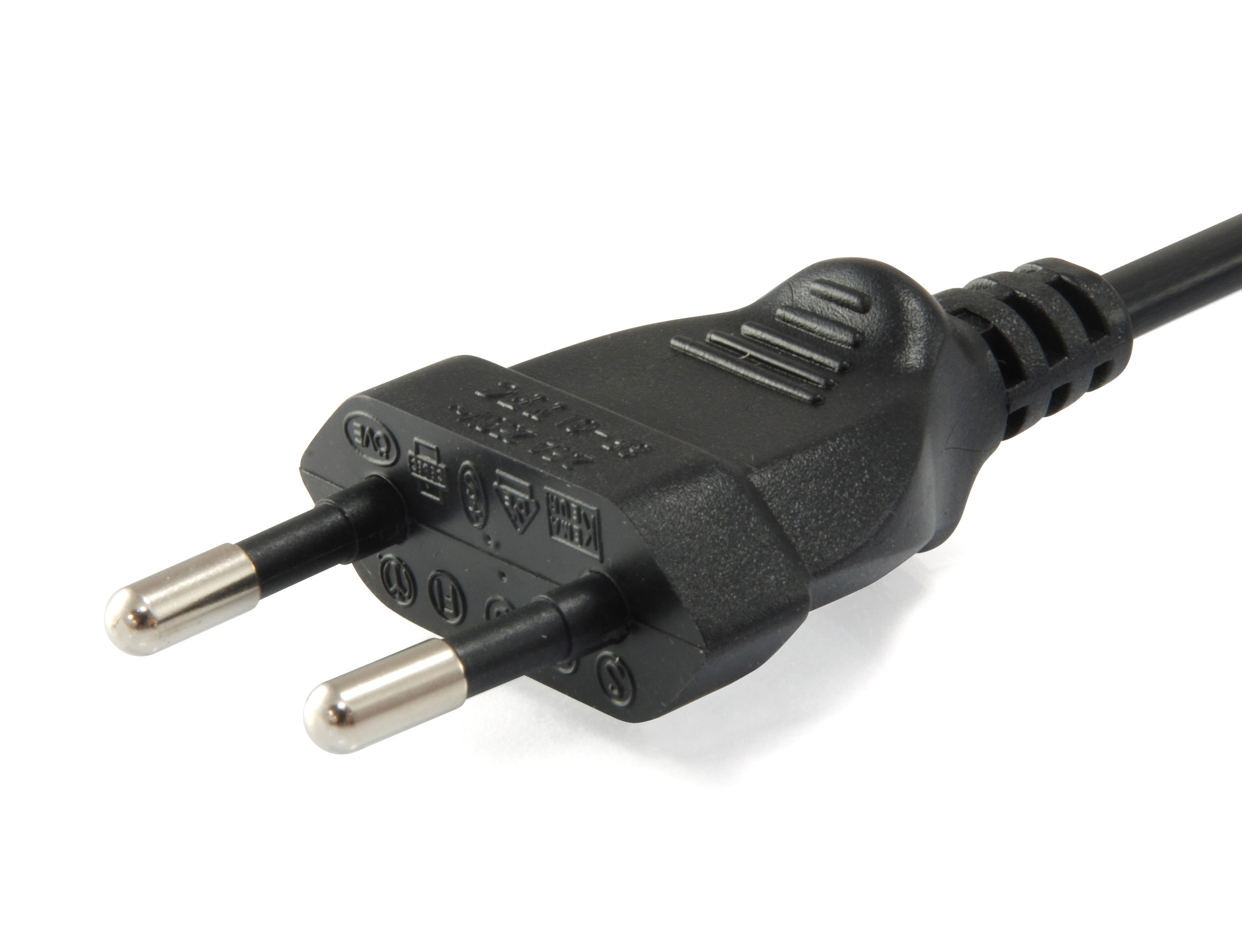 Equip Stromkabel 2pin Euro ->C7 St/Bu schwarz 3.00m PVC Polybeutel