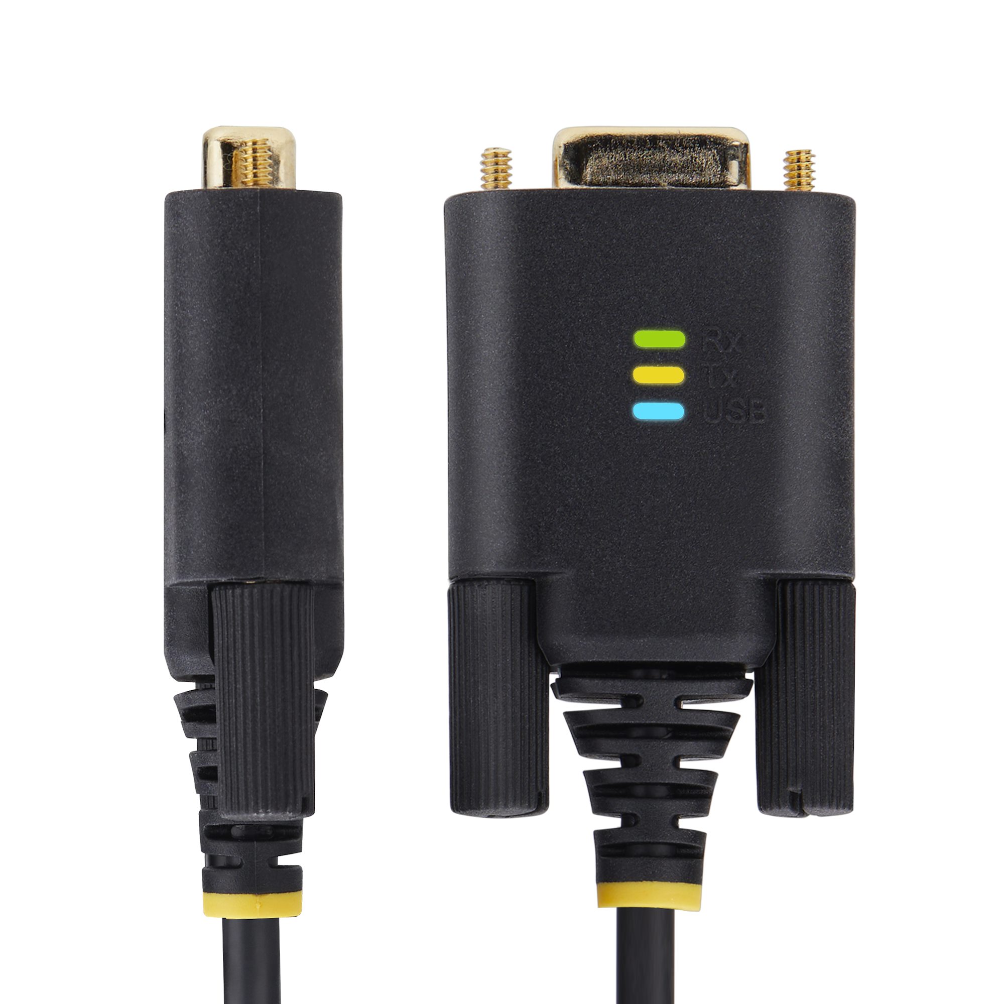 STARTECH.COM 1m USB auf Seriell Adapter COM-Retention FTDI USB-A zu DB9 Kabel USB RS232 Wechselbare Schrauben/Muttern