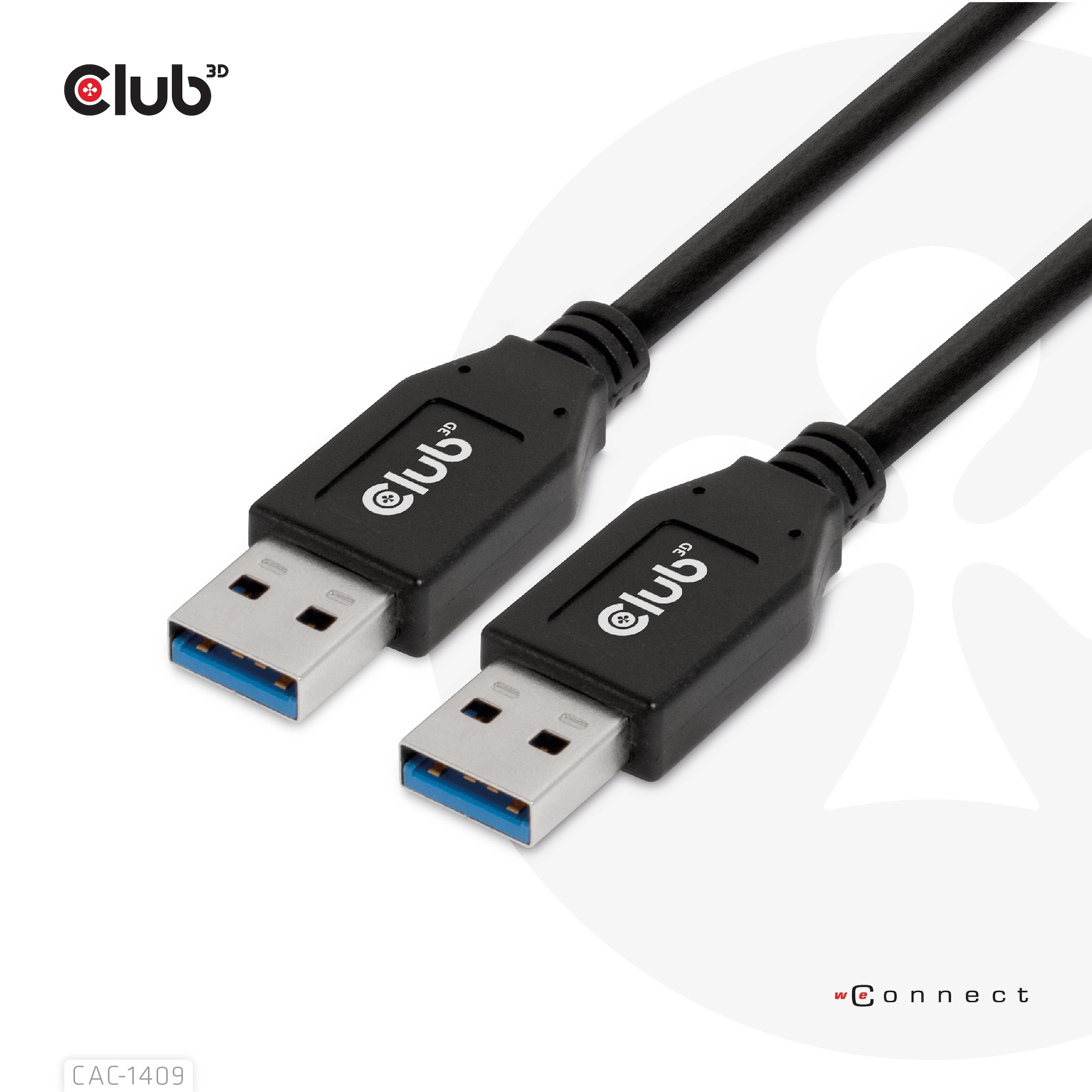 Club3D Kabel USB Typ-A Gen2 0,5m 10 Gbps St/St retail
