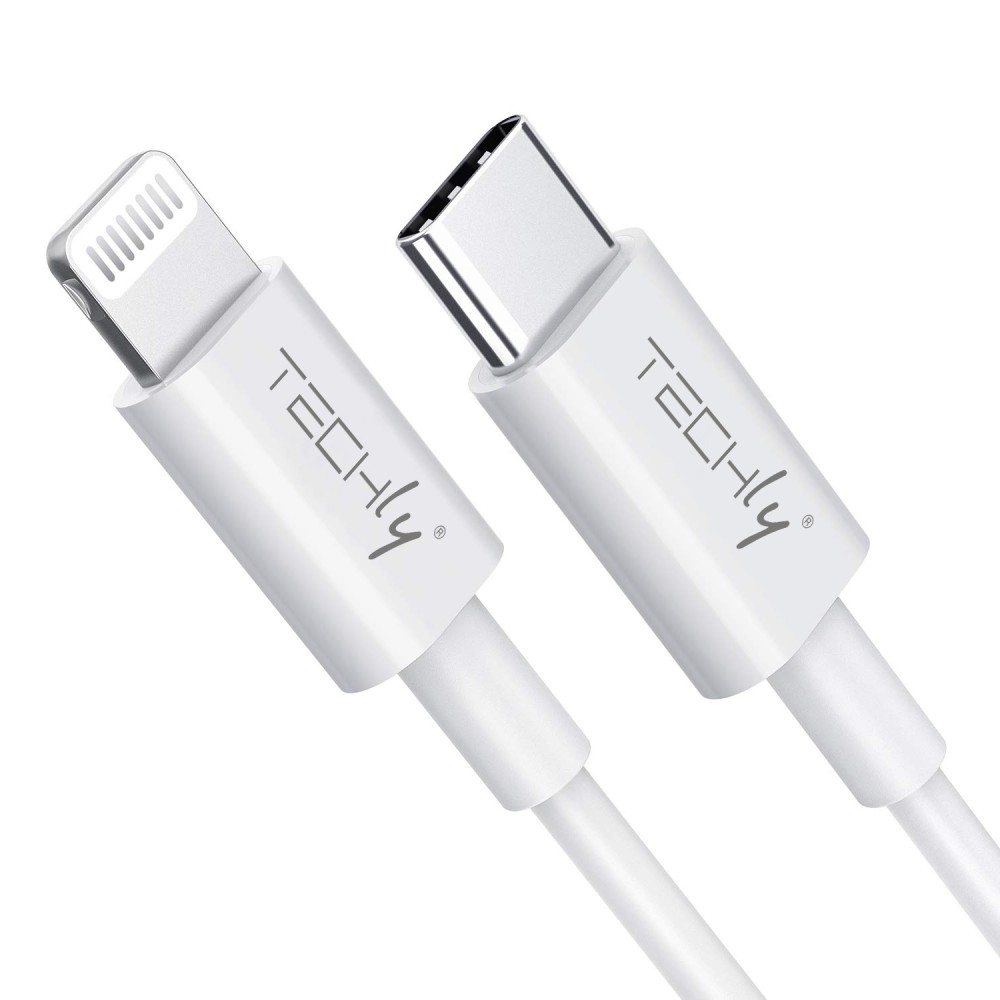 EFB Techly USB2.0 Anschlusskabel Typ C weiss 1m