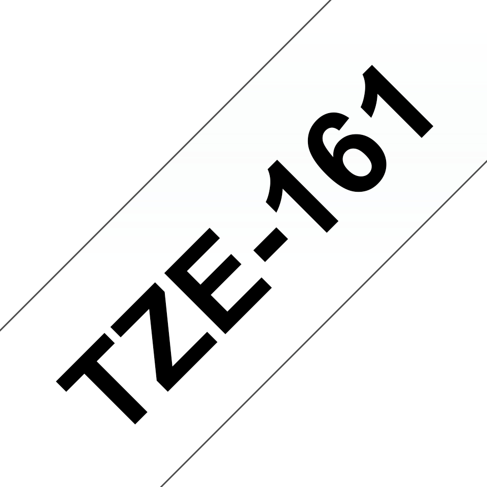 brother Schriftband TZe-161 TZE161, 36 mm, schwarz auf transparent, 1 St.