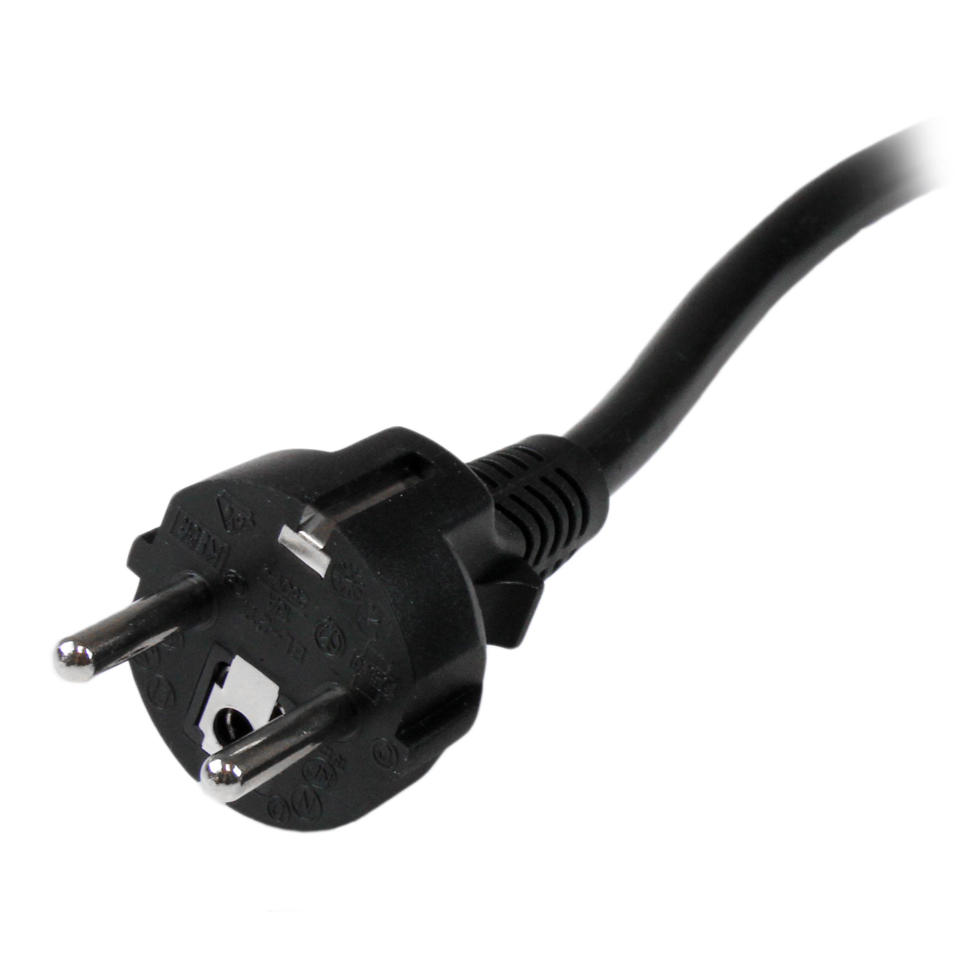 STARTECH.COM 2m Computer Power Cord - Schuko CEE7 to IEC 320 C19