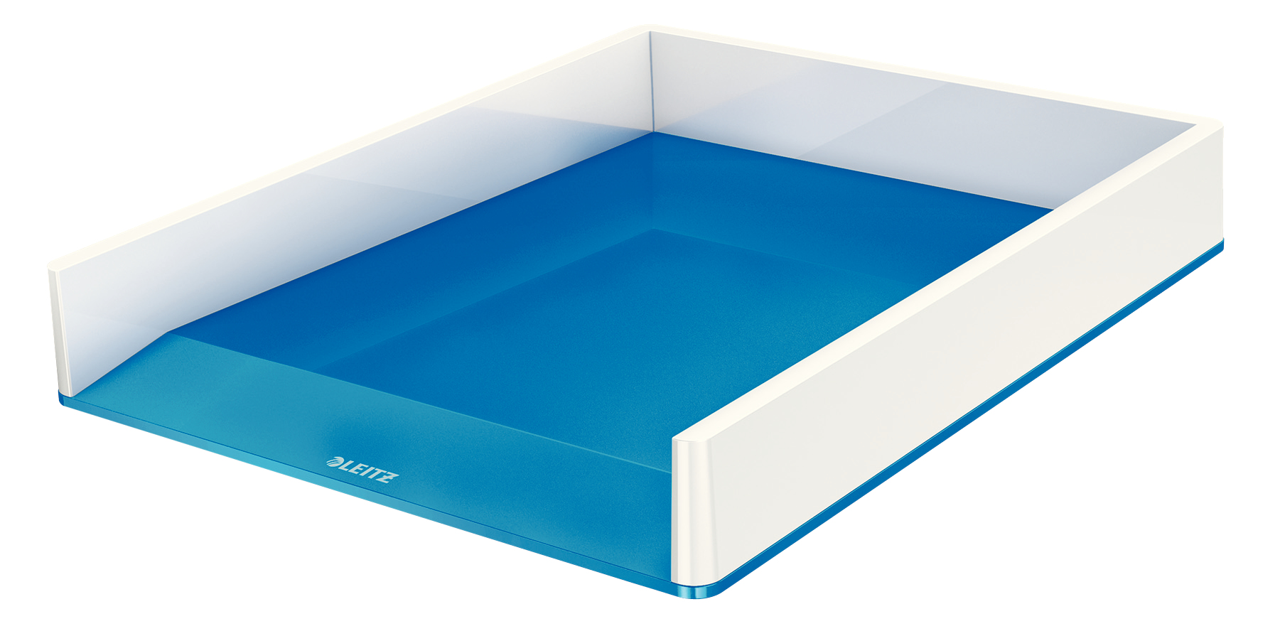 LEITZ Briefablage WOW Duo Colour perlweiß/blau DIN A4, 1 St.